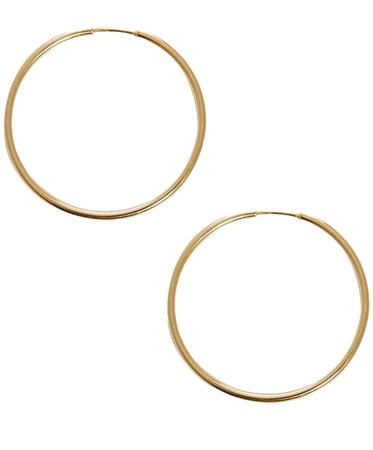 Anine Bing Large Hoop Earrings -Gold
