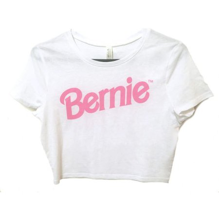 Barbie font Bernie 2020 crop top