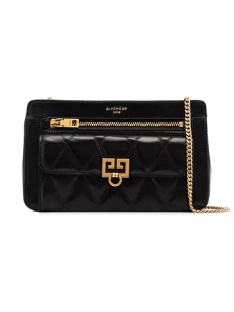 Givenchy black Pocket quilted leather shoulder bag $1,323 - Buy AW18 Online - Fast Global Delivery, Price