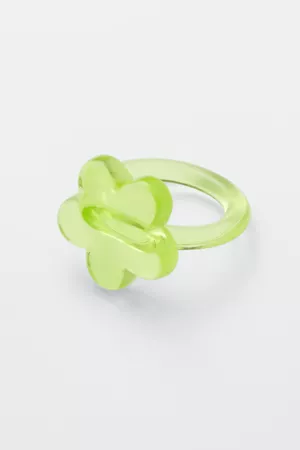 Jasmine Flower Ring - Green - Weekday WW