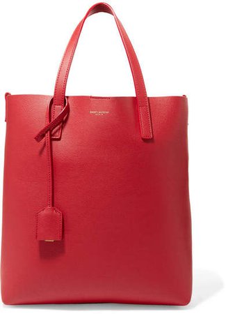 Shopper Textured-leather Tote