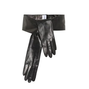 VETEMENTS Leather gloves belt