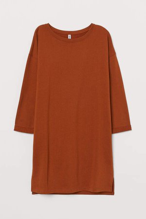 Sweatshirt Dress - Orange