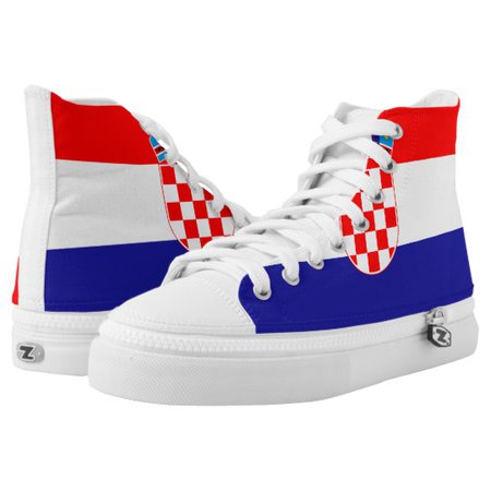Croatia Flag High Top Shoes | Zazzle.com