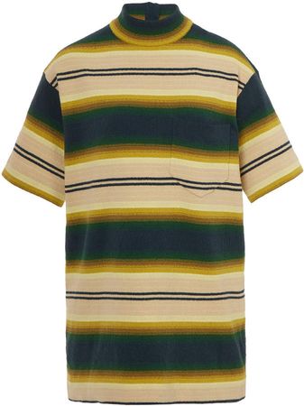 Marc Jacobs Striped Cotton-Blend T-Shirt Size: S
