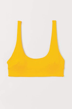 Padded Bikini Top - Yellow