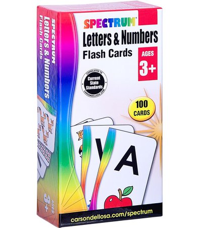 Letters & Numbers Flash Cards Grade Preschool-K
