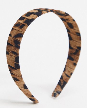 leopard print hairband
