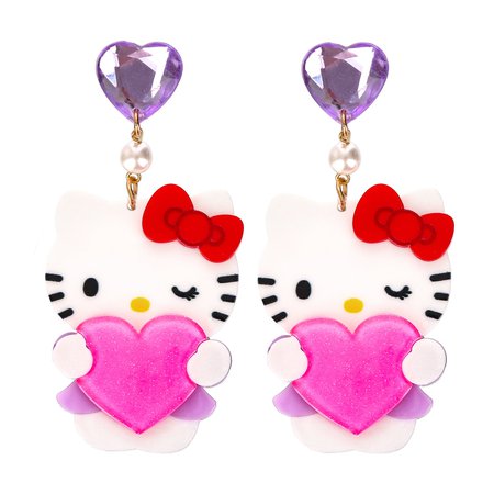 Kitty Love Earrings | Jewellery | Sanrio X Irregular Choice