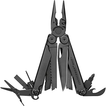 LEATHERMAN, Wave Plus Multitool with Premium Replaceable Wire Cutters, Spring-Action Scissors and Nylon Sheath, Built in the USA, Black - - Amazon.com
