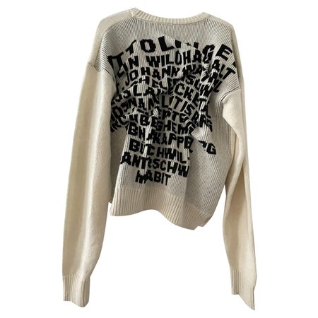 ottolinger text design wool sweater