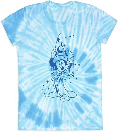 Disney Sorcerer Mickey Mouse Tie-Dye T-Shirt for Women – Fantasia, Size M at Amazon Women’s Clothing store