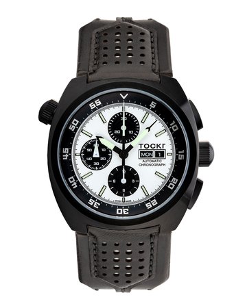 Tockr Watches 45mm Air Defender Panda Chronograph Watch