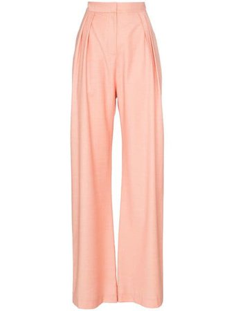 Matériel high-waisted wool slouch trousers
