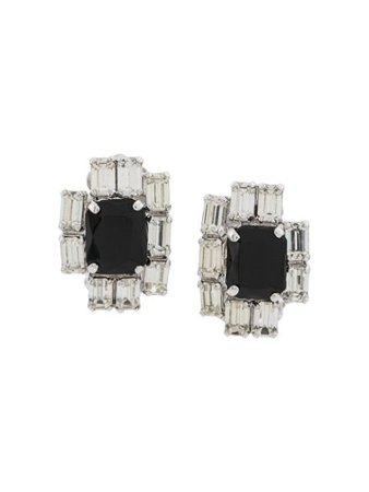 Christian Dior X Susan Caplan 1990's Archive Embellished Clip-On Earrings | Farfetch.com