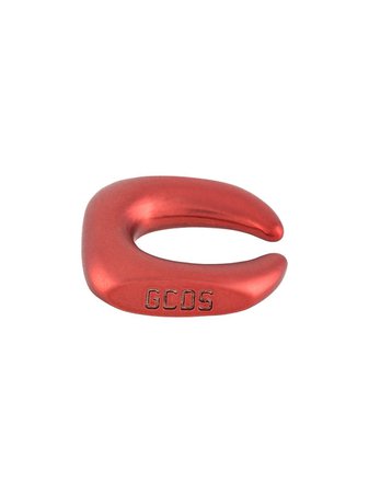 Red Gcds engraved logo cuff earring FW21W010172 - Farfetch