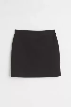 Short Jersey Skirt - Black - Ladies | H&M US