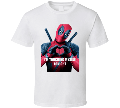 Deadpool Tshirt I'm Touching Myself Tonight Funny Comic Comics Hero Sarcastic