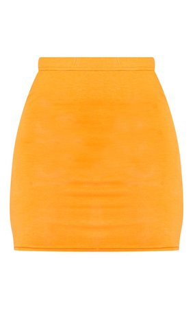 Orange Basic Mini Skirt | Skirts | PrettyLittleThing USA