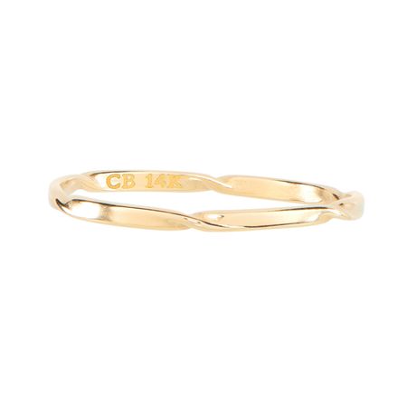 catbird nyc | candy wrapper ring, yellow gold