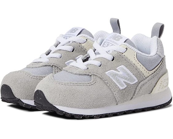 New Balance Kids 574 Bungee Lace (Infant/Toddler) | Zappos.com