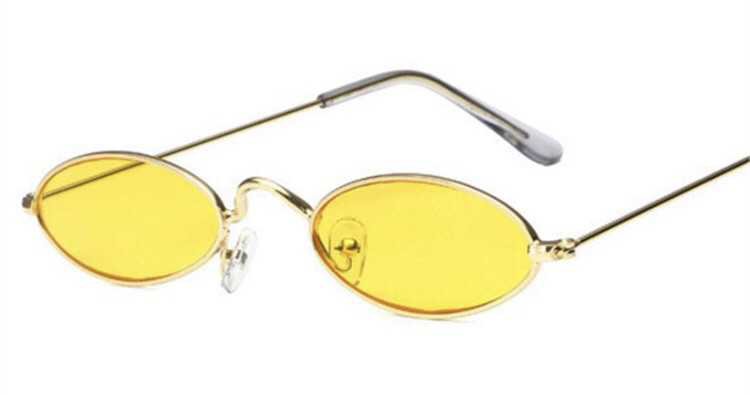 Yellow Oval Glasses
