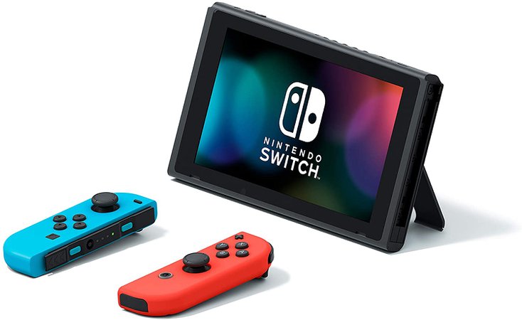 Amazon.com: Nintendo Switch with Neon Blue and Neon Red Joy‑Con - HAC-001(-01) : Video Games