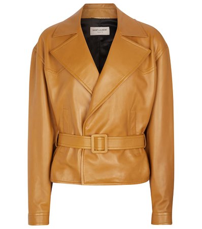 Saint Laurent - Leather jacket | Mytheresa