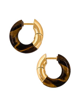 Bottega Veneta Orecchini Earrings in Tiger Eye | FWRD