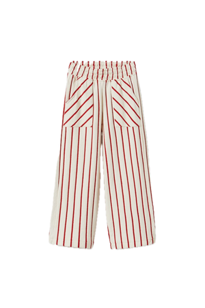 Zara red stripe pants