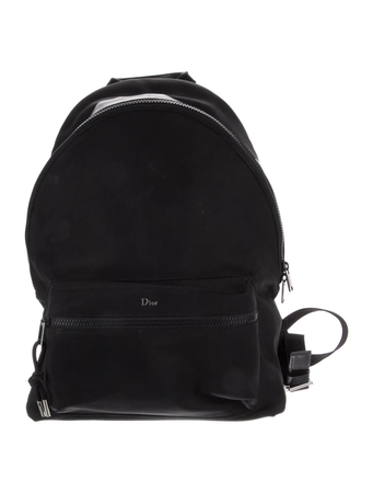 DIOR HOMME Leather-Trimmed Backpack