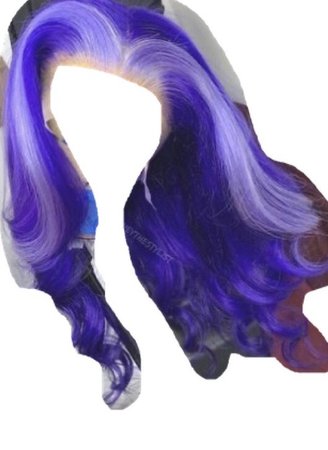 Purple lace frontal