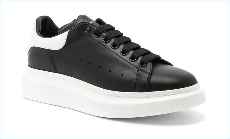 alexander mcquee black and white trainers - Google Search
