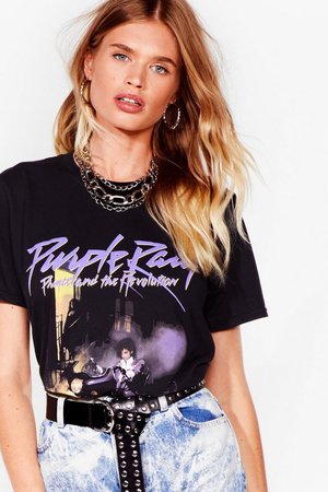Purple Rain Graphic Band T-Shirt | Nasty Gal