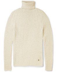 Gucci Ribbed Alpaca And Wool Blend Turtleneck Sweater, $620 | MR PORTER | Lookastic