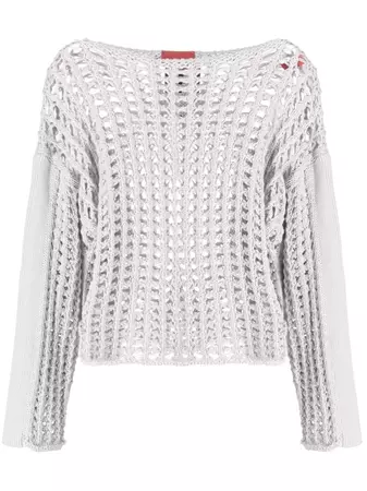 A BETTER MISTAKE Wire Knitted Mesh Jumper - Farfetch