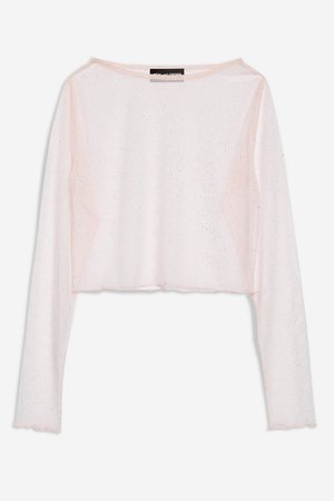 Sparkly Mesh Layering Top by New Girl Order - T-Shirts - Clothing - Topshop