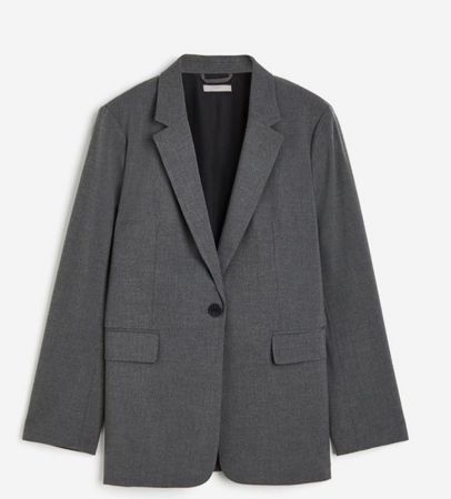 Grey oversized blazer