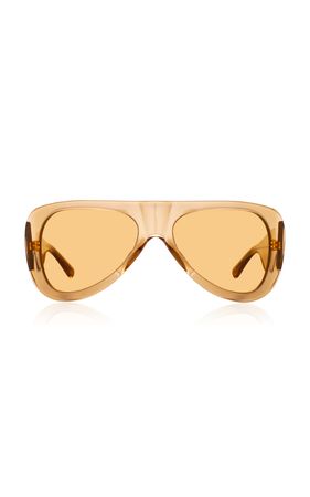 Edie Aviator-Frame Acetate Sunglasses By The Attico | Moda Operandi