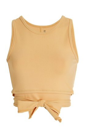 Ballet Tie-Detailed Stretch-Jersey Top By Live The Process | Moda Operandi