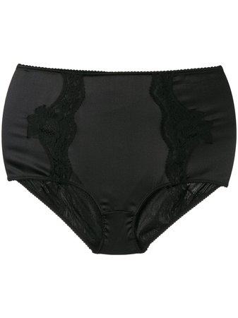 Black Dolce & Gabbana High Waist Lace Briefs | Farfetch.com