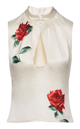 Floral Silk-Wool Blouse By Magda Butrym | Moda Operandi