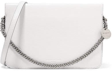 Cross3 Two-tone Textured-leather And Suede Shoulder Bag - White