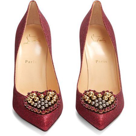 Christian Louboutin Coralta 100mm heart-embellished pumps