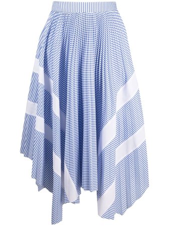 Palm Angels Pinstriped Asymmetric Skirt - Farfetch