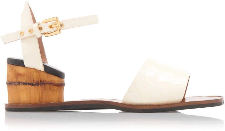 Marni Bongo Croc Embossed Sandals Size: 35.5