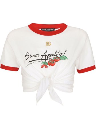Dolce & Gabbana slogan-print short-sleeve T-shirt - Farfetch