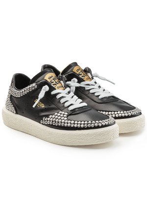 Tenth Star Embellished Leather Sneakers Gr. EU 36