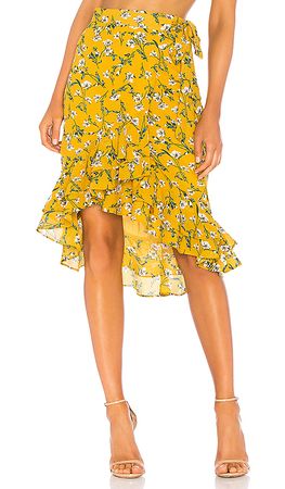 Tularosa Veronica Skirt in Yellow Dolly Floral | REVOLVE