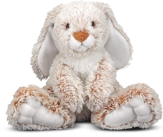 Amazon.com: Melissa & Doug Burrow Bunny Rabbit Stuffed Animal (9 inches) : Melissa & Doug: Toys & Games